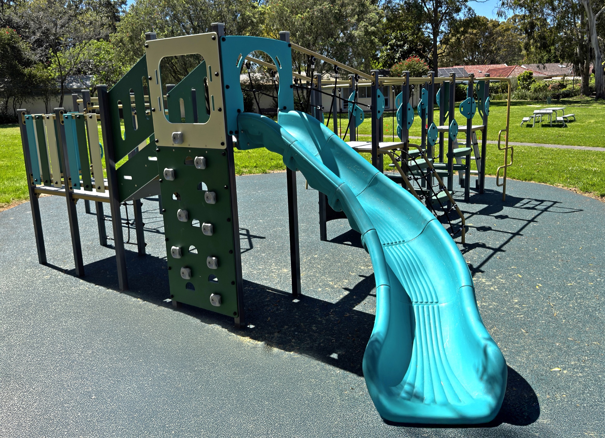 Completed school play equipment